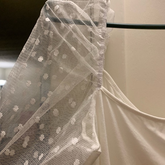 White Polka Dot Body Suit 🤍 - Picture 3 of 3